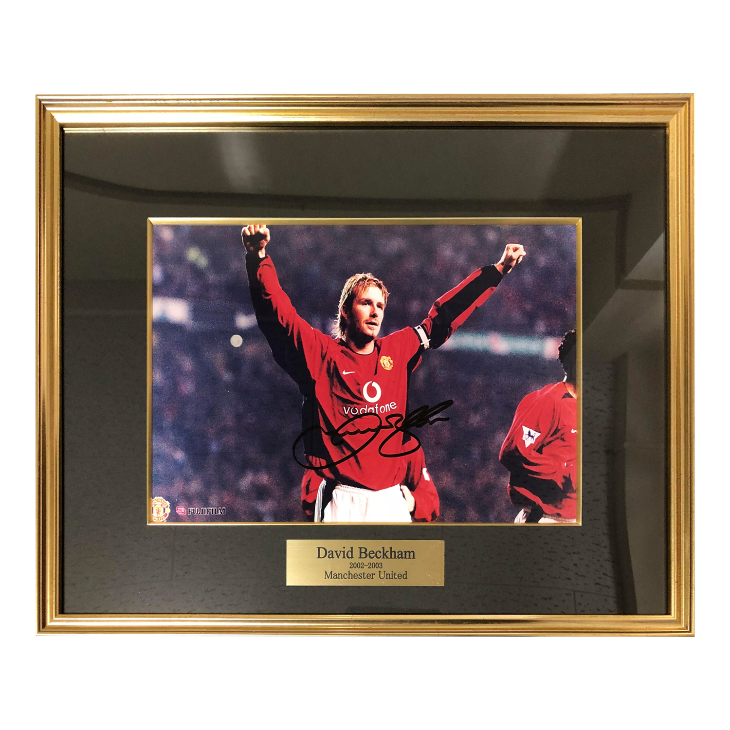 デイビット・ベッカム直筆サイン入り額装フォト2002-2003マンチェスター・U / David Beckham signed Manchester  United 2002-2003 photo (framed)