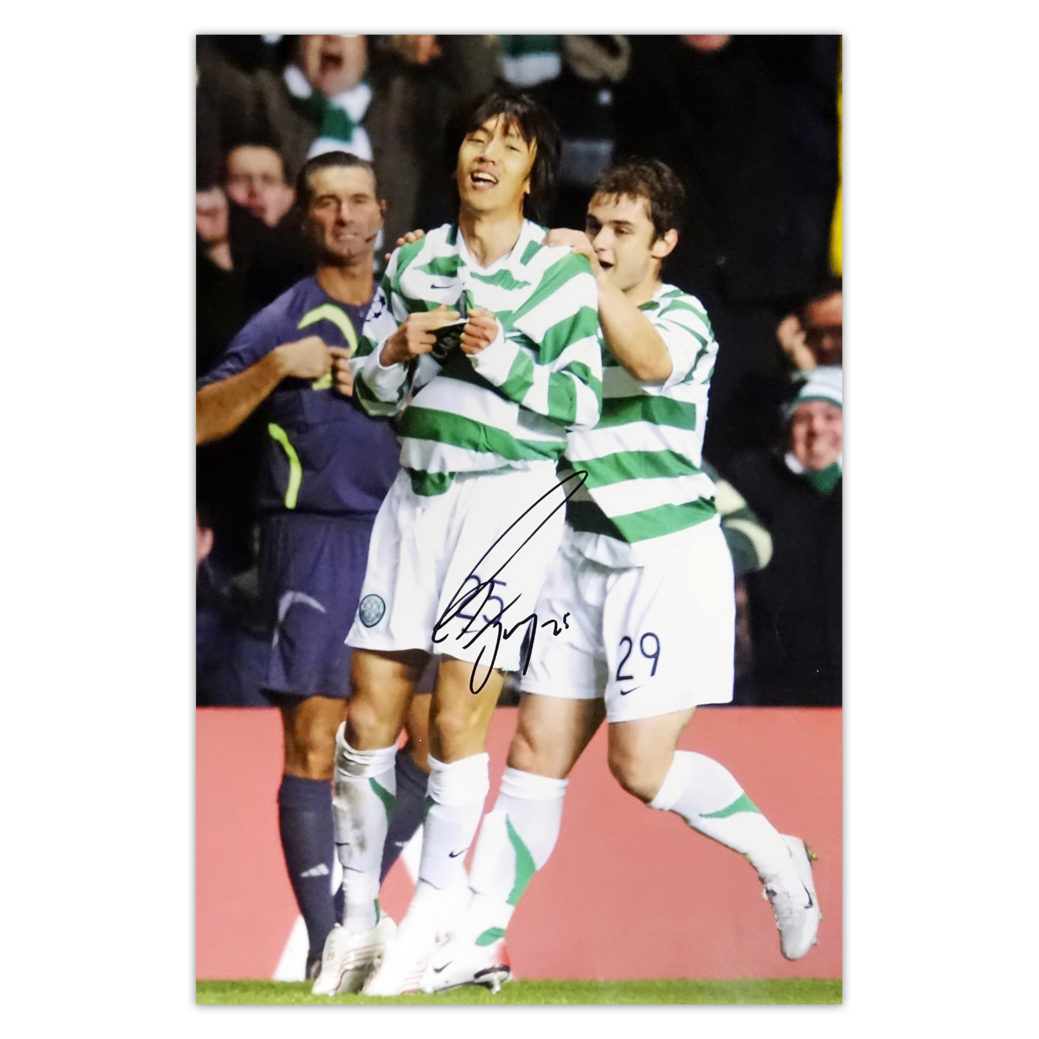 中村俊輔 直筆サイン入りセルティック05/06フォト / Shunsuke Nakamura signed Celtic 05/06 photo