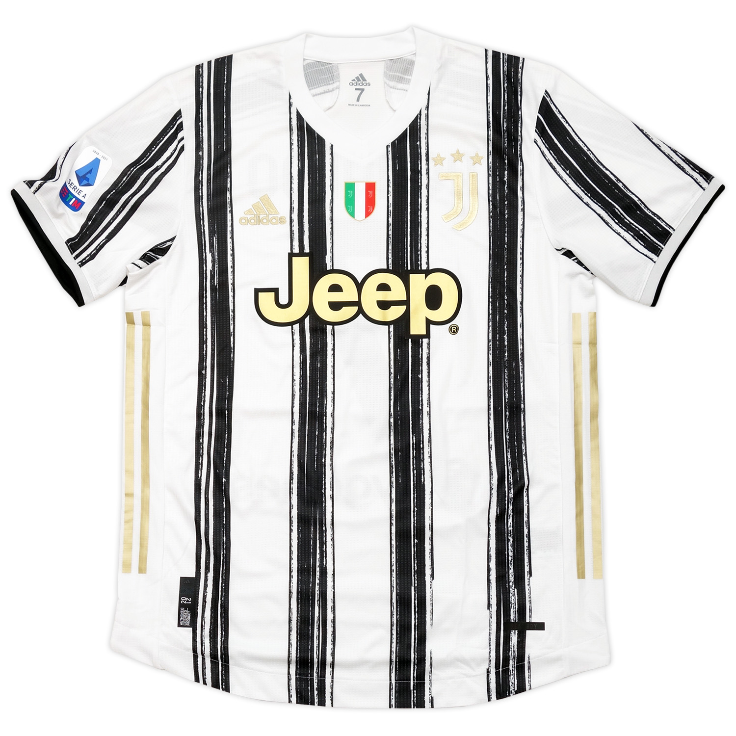 2002年春 Juventus 2020-21 ホーム半袖ユニフォーム 選手支給品