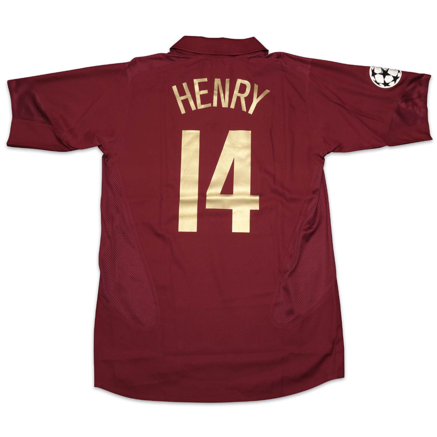 ティエリ・アンリ直筆サイン入り選手支給アーセナル05/06ホームユニフォーム / Thierry Henry signed Arsenal 05/06  player issued red currant home shirt