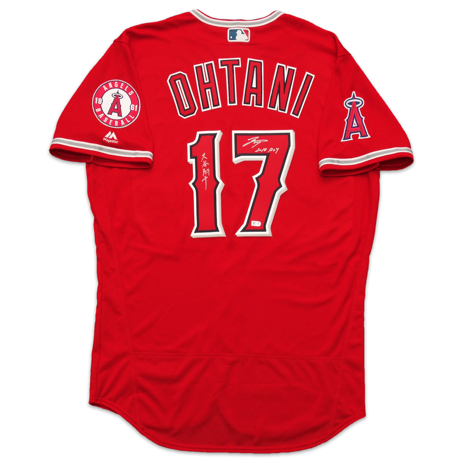 大谷翔平 直筆サイン入りエンゼルス オルタネートユニフォーム TOPPS 漢字＆インスクリプション / Shohei Ohtani  autographed Angels alternate jersey TOPPS Kanji & Inscription