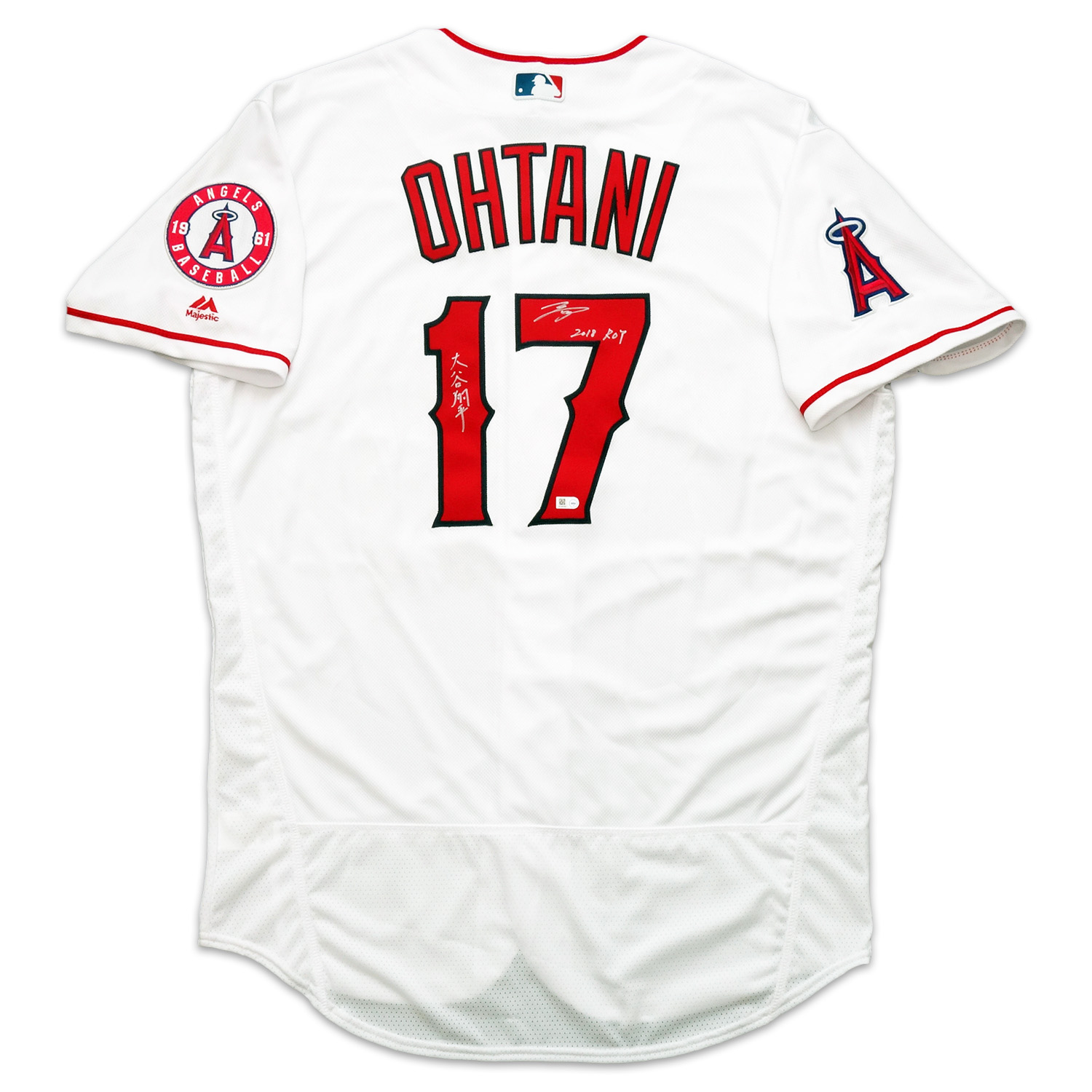 大谷翔平 直筆サイン入りエンゼルス ホームユニフォーム TOPPS 漢字＆インスクリプション / Shohei Ohtani autographed  Angels home jersey TOPPS Kanji & Inscription