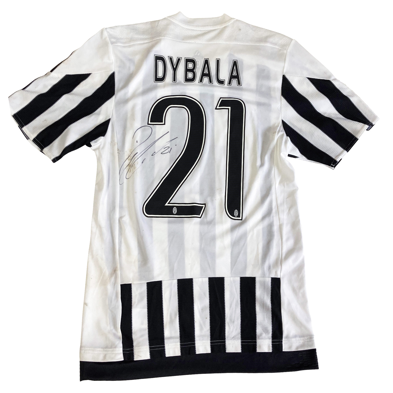 パウロ・ディバラ直筆サイン入り実使用ユベントス2015-2016ホームユニフォーム / Dybala signed match worn  Juventus 2015-2016 home shirt