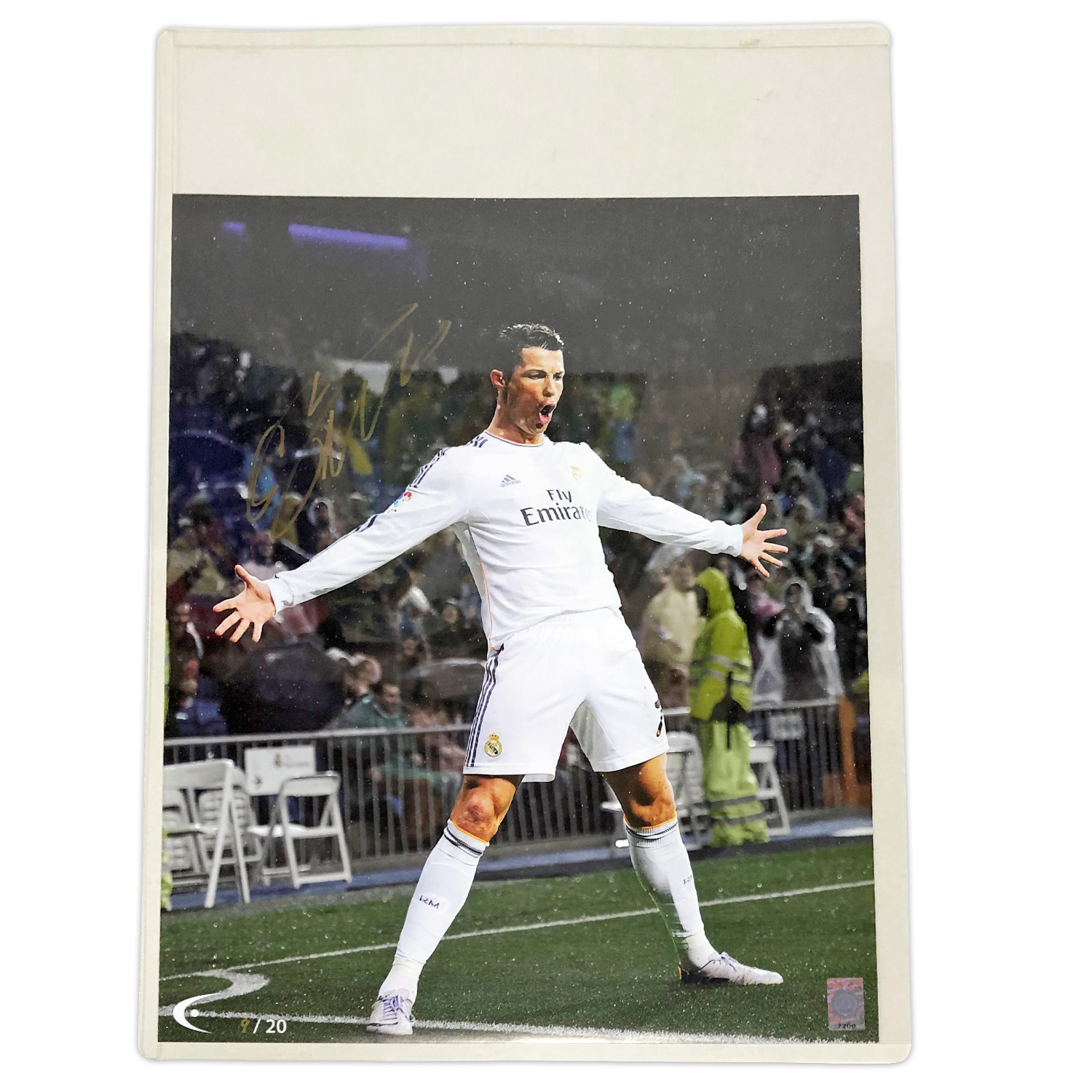 ロナウド直筆サイン入りグラフィックアート限定版 #9/20 THE DUGOUT / Cristiano Ronaldo signed limited  edition graphic art #9/20 THE DUGOUT