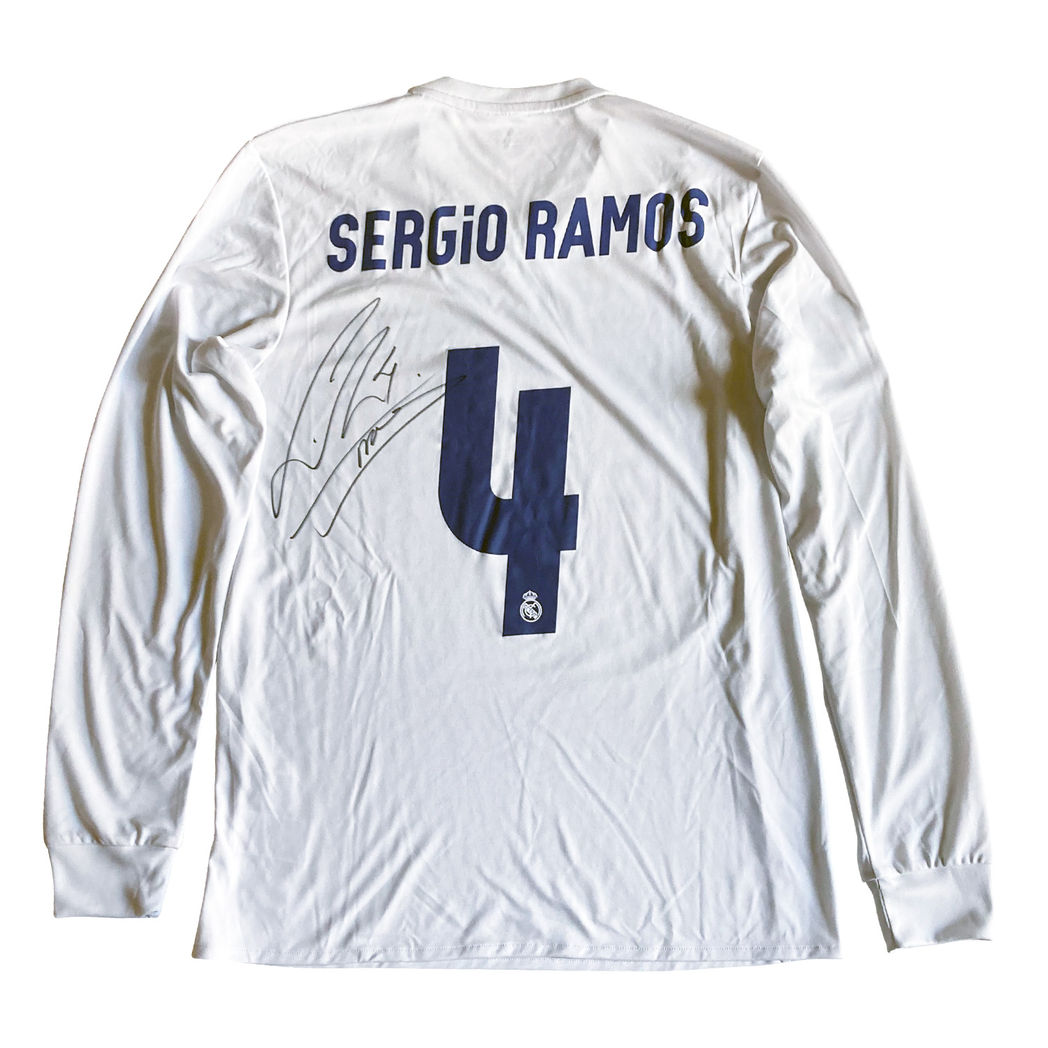 セルヒオ・ラモス直筆サイン入り選手支給レアルマドリード16/17パーリーユニフォーム / Sergio Ramos signed Real  Madrid 2016-2017 player issued home shirt PARLEY