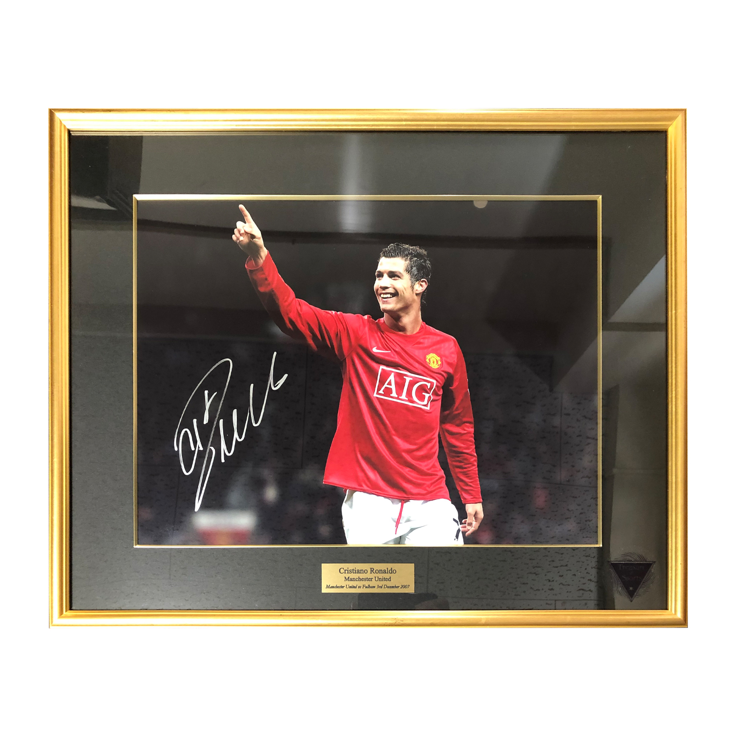 クリスティアーノ・ロナウド直筆サイン入り額装フォト2007-2008マンチェスター・U / Cristiano Ronaldo signed  Manchester United 2007-2008 photo (framed)